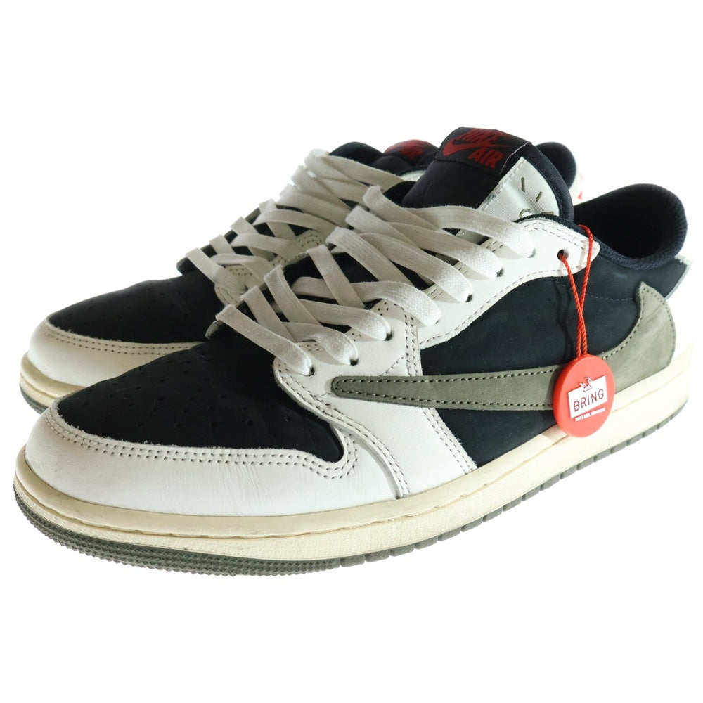 NIKE(ナイキ) ×TRAVIS SCOTT WMNS AIR JORDAN 1 LOW OG Medium Olive DZ4137-106 トラヴィススコット ウィメンズ エアジョーダン1 ローカットスニーカー US9.5/26.5cm