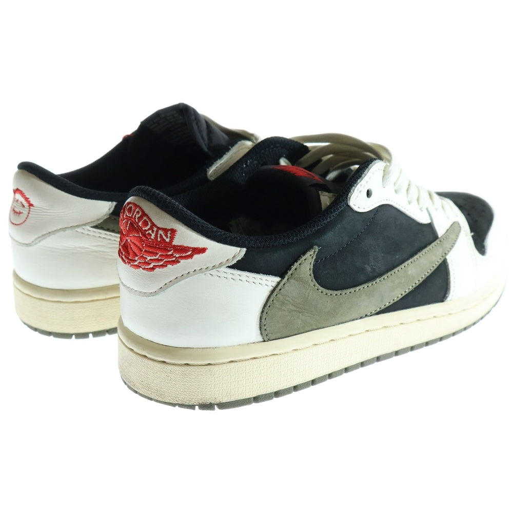 NIKE(ナイキ) ×TRAVIS SCOTT WMNS AIR JORDAN 1 LOW OG Medium Olive DZ4137-106 トラヴィススコット ウィメンズ エアジョーダン1 ローカットスニーカー US9.5/26.5cm