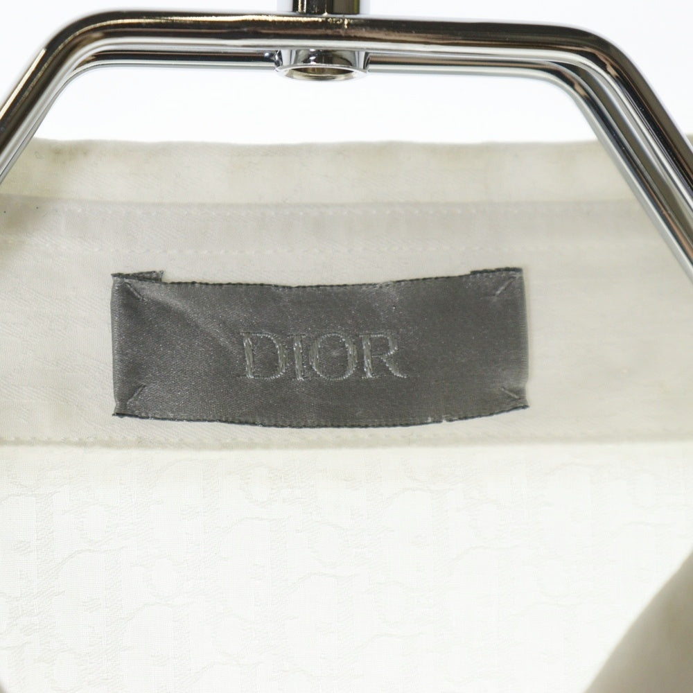 DIOR(ディオール) オブリーク総柄コットン長袖シャツ ホワイト 013C502A4743