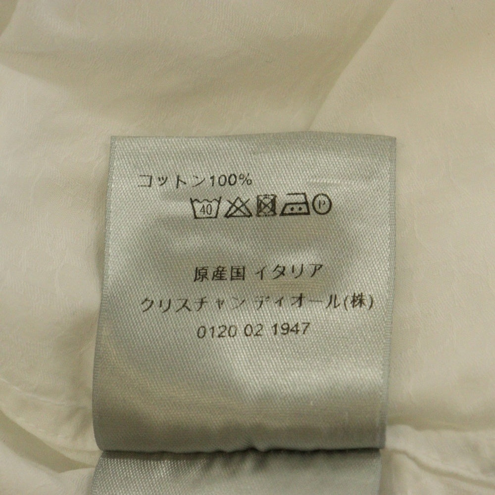 DIOR(ディオール) オブリーク総柄コットン長袖シャツ ホワイト 013C502A4743
