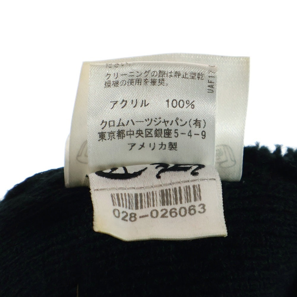 CHROME HEARTS(クロムハーツ) ×MATTY BOY PPO WOOL WATCH CAP マッティボーイ チョンパー刺繍ニットキャップ ビーニー ニット帽 ブラック