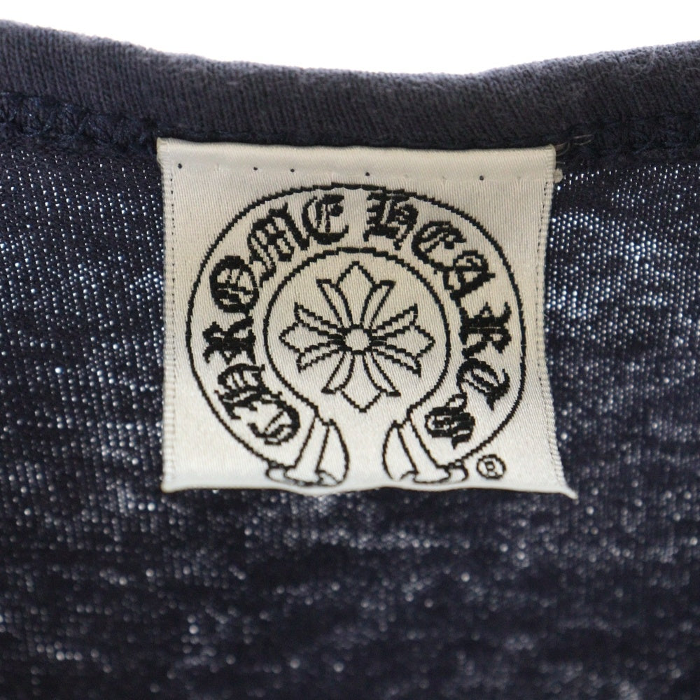 CHROME HEARTS(クロムハーツ) CH TANK TOP OLD スクリプトロゴプリントタンクトップ ネイビー
