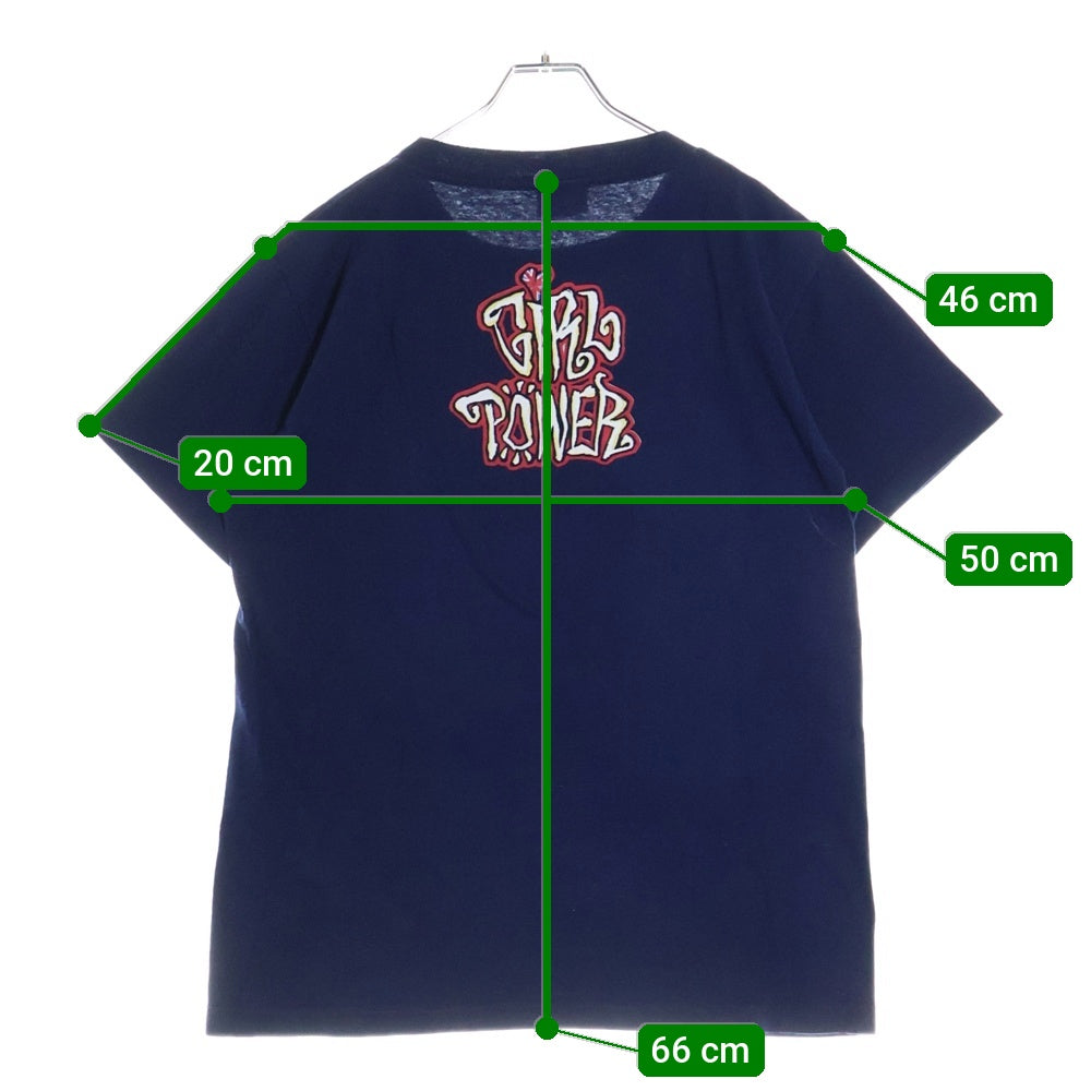 VINTAGE(ヴィンテージ) 90S BETTY BOOP SPICE GIRLS ベティ フロント プリント Tシャツ 半袖カットソー ネイビー