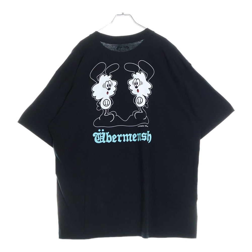 VERDY(ベルディ) ×G-DRAGON UBERMENSCH FAM VICK T-SHIRT ジードラゴン ウーバーメンシュ ファム ヴィック プリント クルーネック 半袖Tシャツ カットソー ブラック