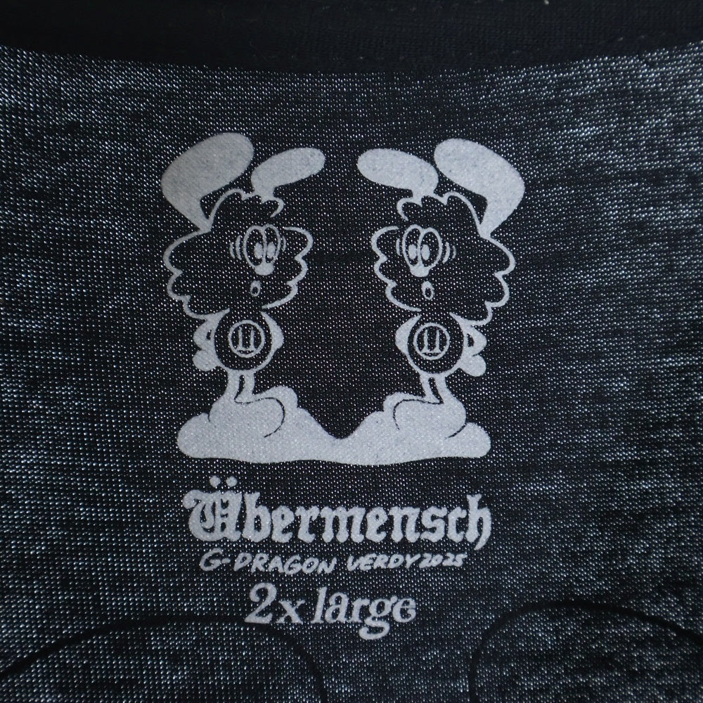 VERDY(ベルディ) ×G-DRAGON UBERMENSCH FAM VICK T-SHIRT ジードラゴン ウーバーメンシュ ファム ヴィック プリント クルーネック 半袖Tシャツ カットソー ブラック