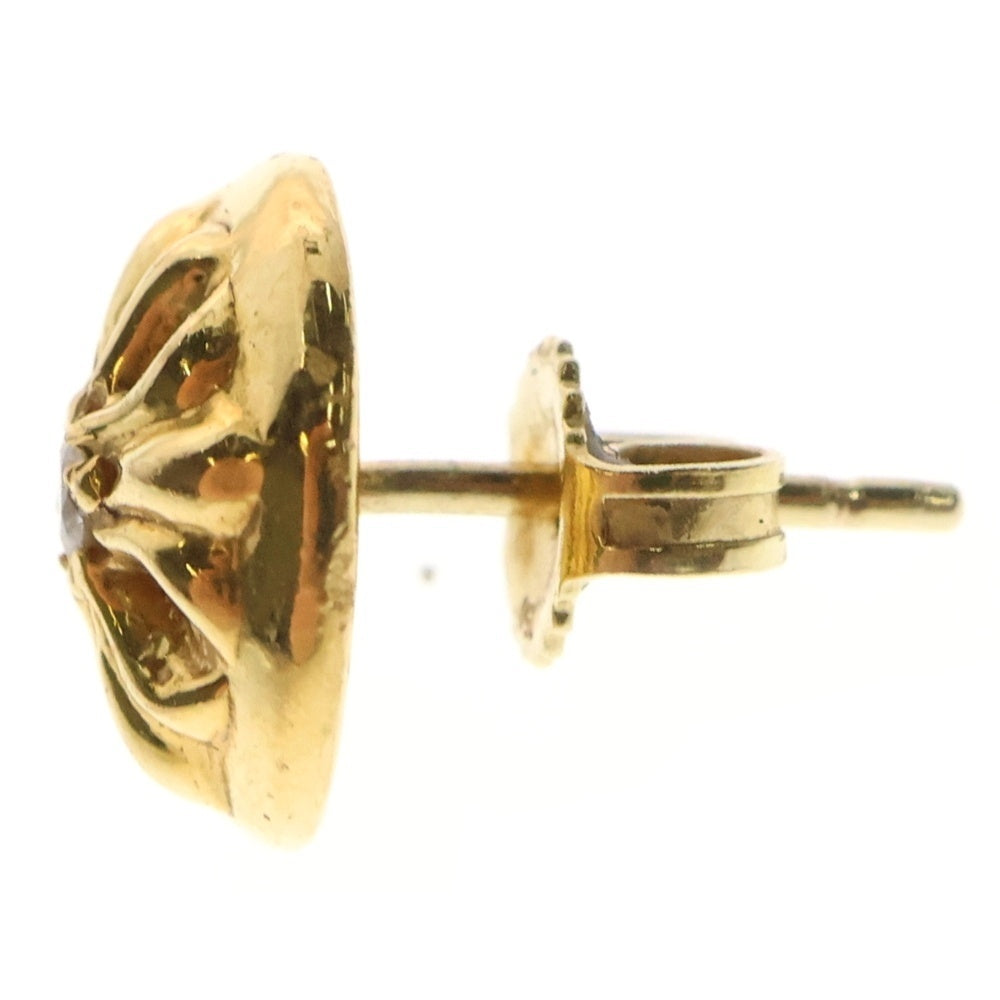 CHROME HEARTS(クロムハーツ) 22K STD CRSBL 1DIA クロスボール スタッドピアス 1ダイヤ ゴールド BCA023