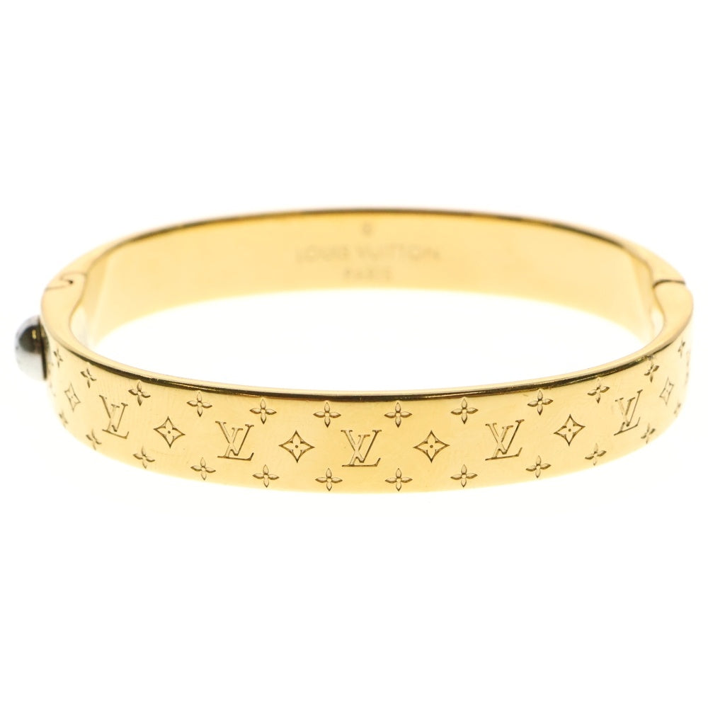 LOUIS VUITTON(ルイヴィトン) モノグラム カフナノグラム ブレスレット バングル ゴールド M00251 LE0222
