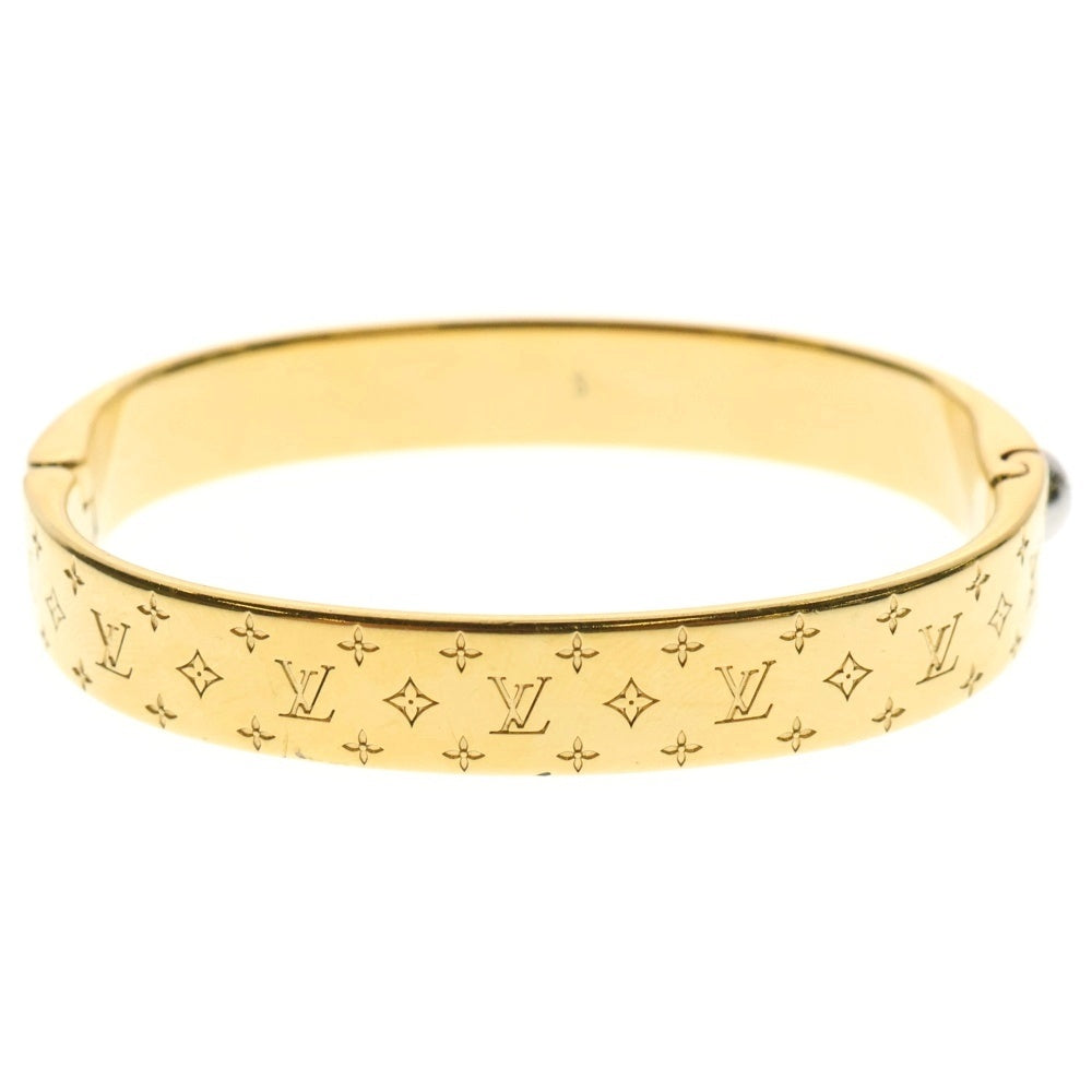 LOUIS VUITTON(ルイヴィトン) モノグラム カフナノグラム ブレスレット バングル ゴールド M00251 LE0222