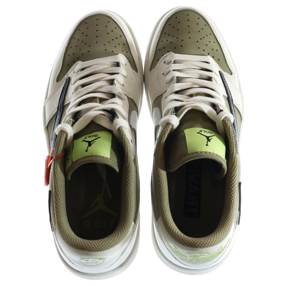 NIKE(ナイキ) ×TRAVIS SCOTT AIR JORDAN 1 LOW GOLF NRG NEUTRAL OLIVE トラヴィススコット エアジョーダン1 ロー ゴルフ ローカットスニーカー US8/26cm FZ3124-200