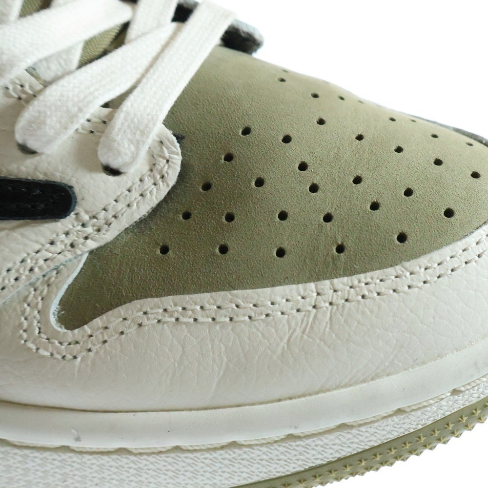 NIKE(ナイキ) ×TRAVIS SCOTT AIR JORDAN 1 LOW GOLF NRG NEUTRAL OLIVE トラヴィススコット エアジョーダン1 ロー ゴルフ ローカットスニーカー US8/26cm FZ3124-200