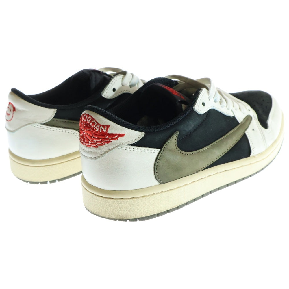 NIKE(ナイキ) ×Travis Scott WMNS AIR JORDAN 1 LOW OG Medium Olive DZ4137-106 ウィメンズ エアジョーダン1 ミディアムオリーブ ローカットスニーカー US9.5/26.5m