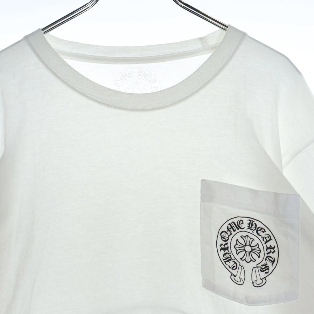 CHROME HEARTS(クロムハーツ) CH LS 1 マルチカラー ホースシュープリント 長袖Tシャツ カットソー Tシャツ ホワイト