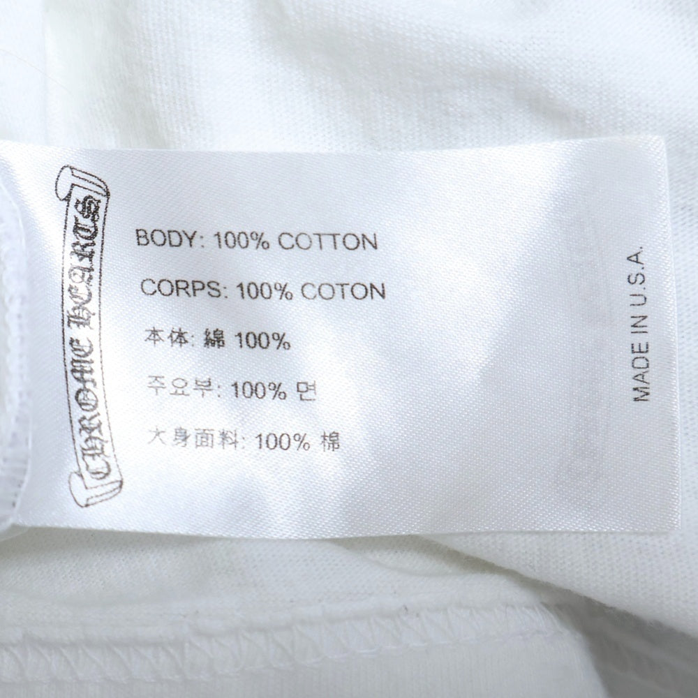 CHROME HEARTS(クロムハーツ) CH LS 1 マルチカラー ホースシュープリント 長袖Tシャツ カットソー Tシャツ ホワイト