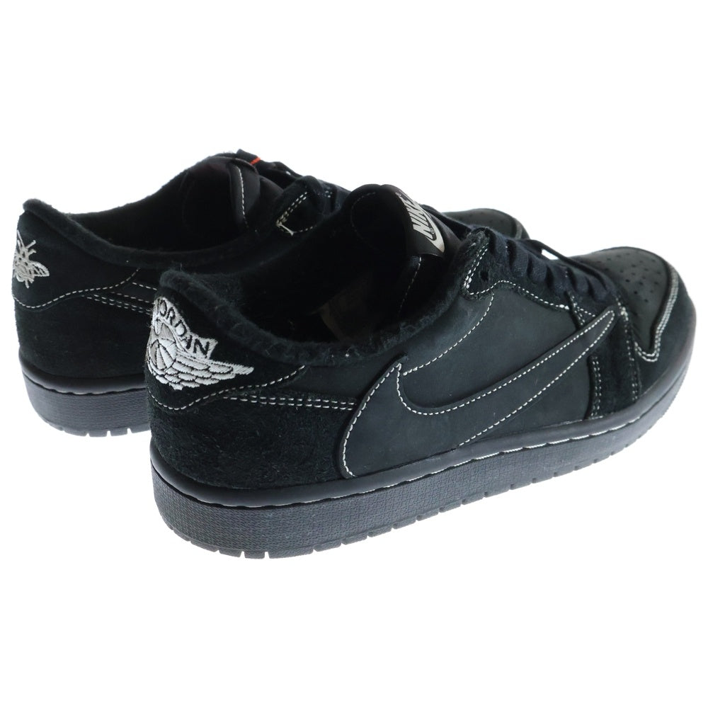 NIKE(ナイキ) ×TRAVIS SCOTT AIR JORDAN 1 LOW OG SP DM7866-001 トラヴィススコット エアジョーダン1 ブラックファントム ローカットスニーカー ブラック US8.5/26.5cm