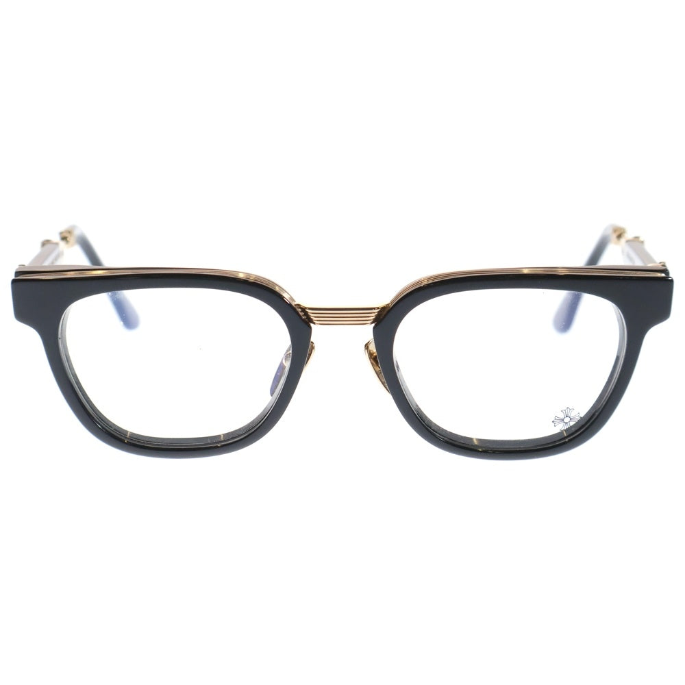 CHROME HEARTS(クロムハーツ) DUCK BUTTER ダガーテンプルウェリントンサングラス 眼鏡 ブラック/シルバー