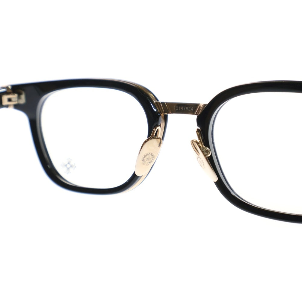 CHROME HEARTS(クロムハーツ) DUCK BUTTER ダガーテンプルウェリントンサングラス 眼鏡 ブラック/シルバー