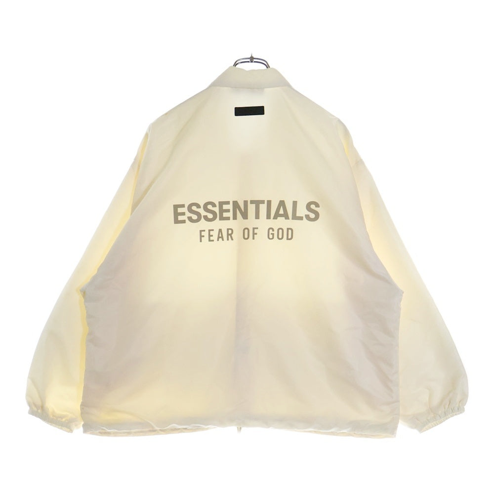 FEAR OF GOD ESSENTIALS(フィアオブゴッド エッセンシャルズ) NYLON COACH JACKET バックラバーロゴ ナイロンコーチジャケット アイボリー