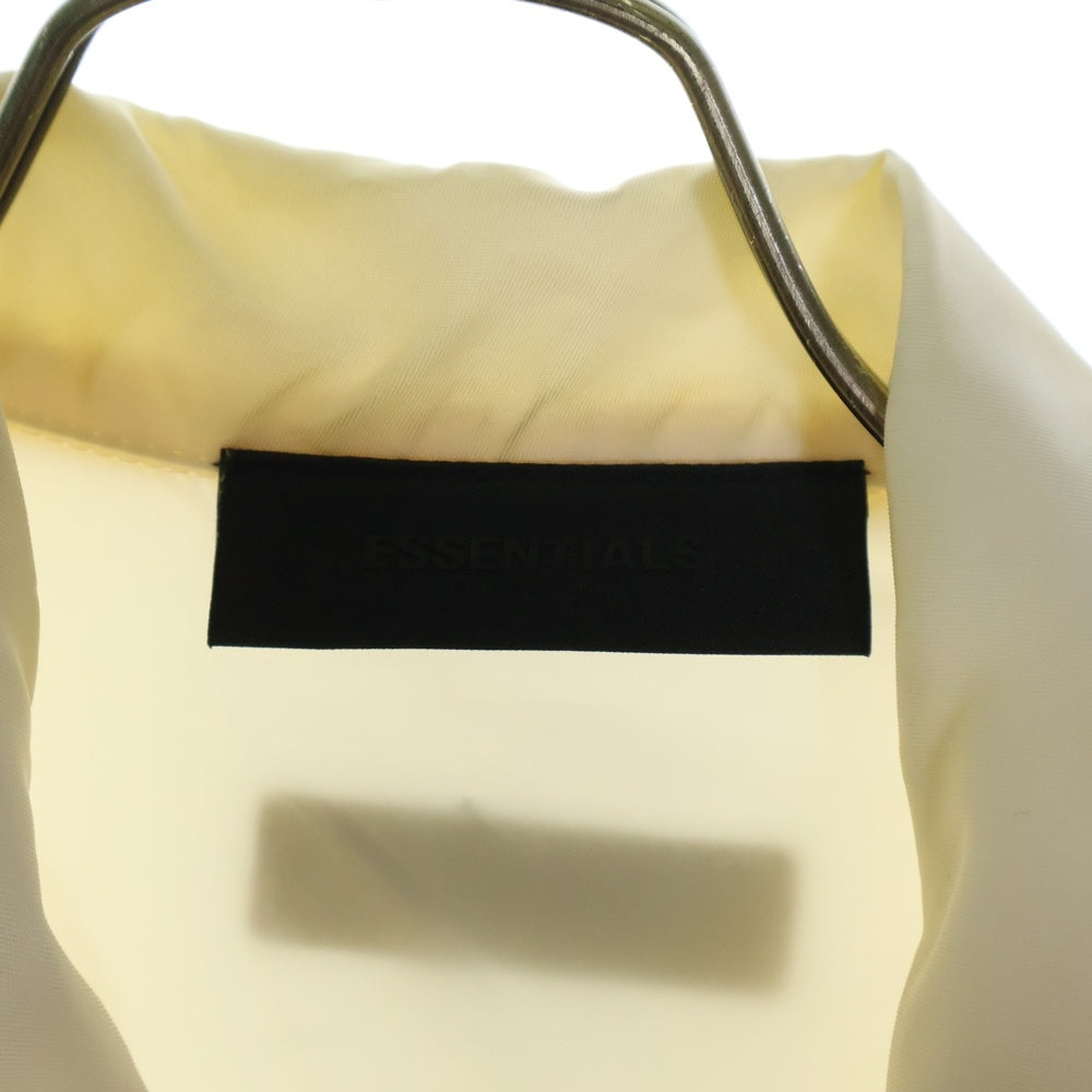FEAR OF GOD ESSENTIALS(フィアオブゴッド エッセンシャルズ) NYLON COACH JACKET バックラバーロゴ ナイロンコーチジャケット アイボリー