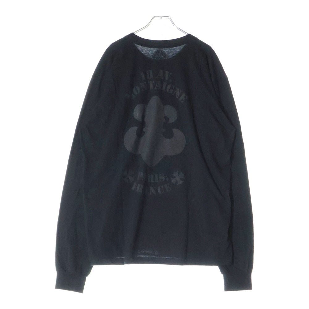 CHROME HEARTS(クロムハーツ) 18 AV. MONTAIGE LONG SLEEVE TEE パリス 18 アベニューモンタージュ ロングスリーブTシャツカットソー ブラック