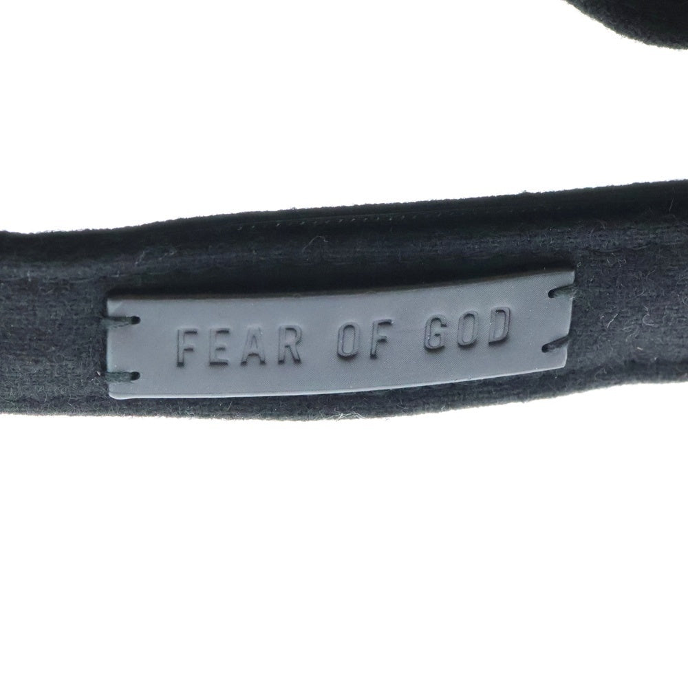 FEAR OF GOD ESSENTIALS(フィアオブゴッド エッセンシャルズ) ×NEW ERA SEVENTH COLLECTION Gロゴ ワッペン ウール ベースボール キャップ ブラック