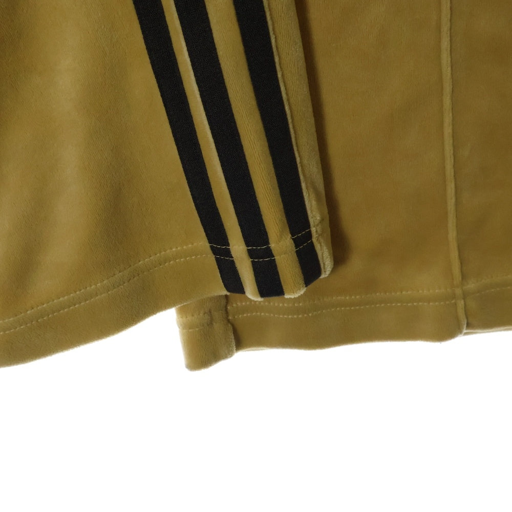 adidas Originals(アディダスオリジナルス) ベロア トラックパンツ ジップアップジャージ JM2267 ベージュ/ブラック
