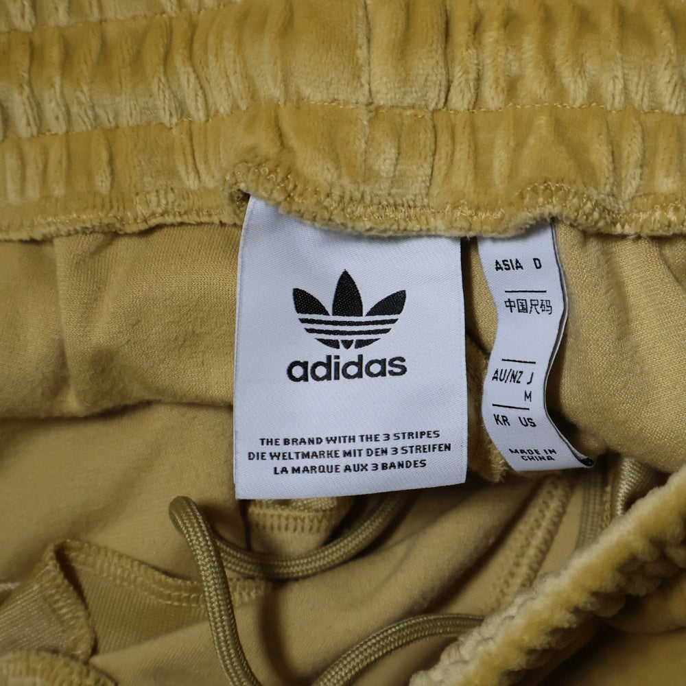 adidas Originals(アディダスオリジナルス) ベロア トラックパンツ ジップアップジャージ JM2267 ベージュ/ブラック