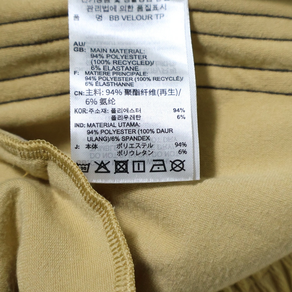 adidas Originals(アディダスオリジナルス) ベロア トラックパンツ ジップアップジャージ JM2267 ベージュ/ブラック