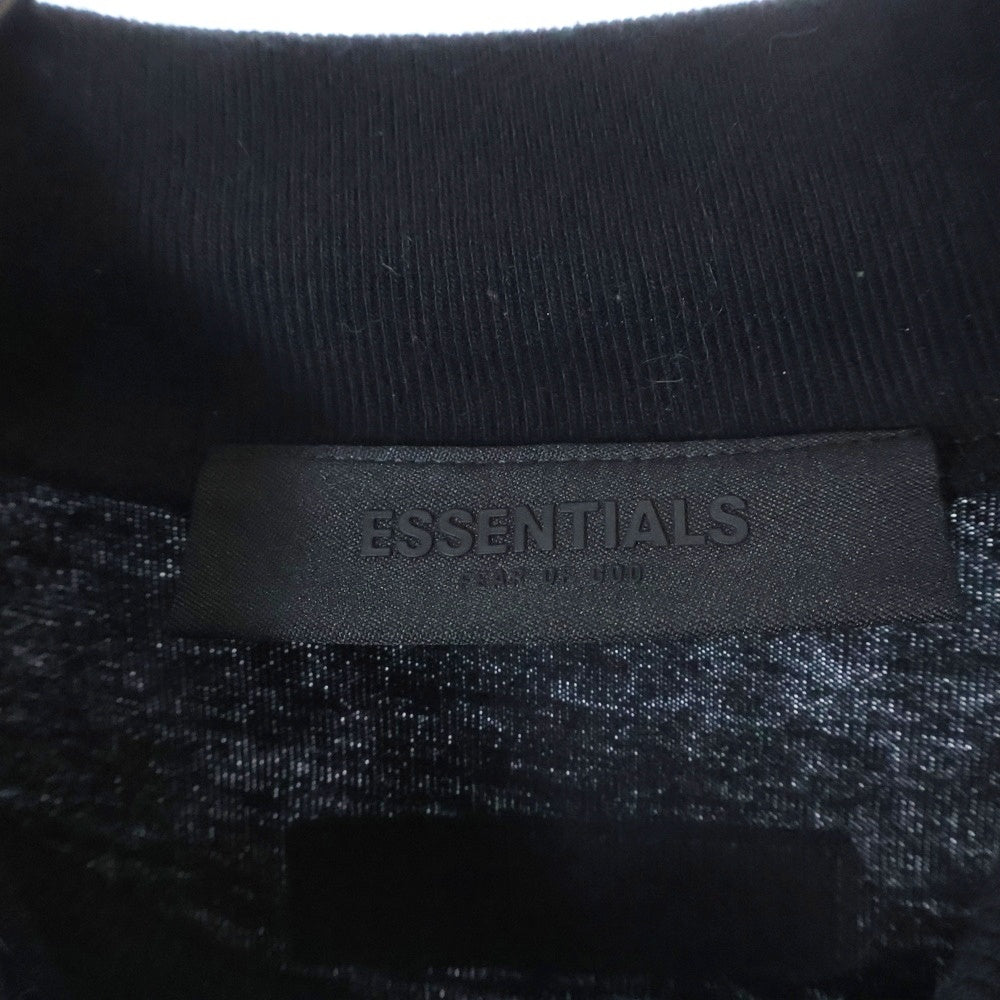 FEAR OF GOD ESSENTIALS(フィアオブゴッド エッセンシャルズ) S/S T-SHIRT ラバーロゴ半袖Tシャツ ブラック