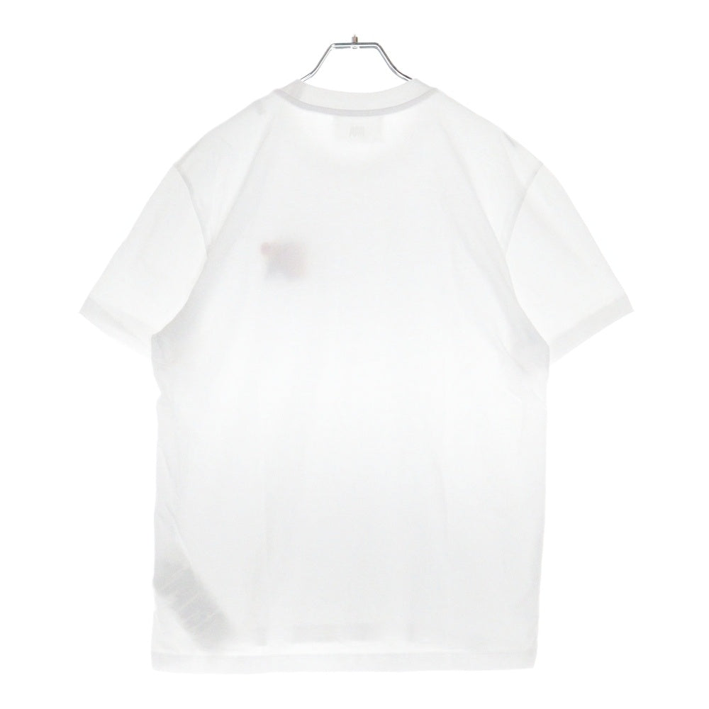 AMI Alexandre Mattiussi(アミアレクサンドルマテュッシ) フロント刺繍 半袖Tシャツカットソー SPUTSS019.724 ホワイト