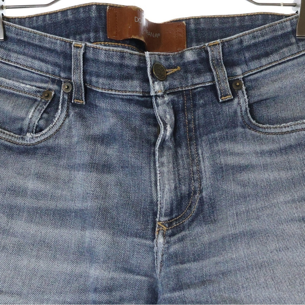 DOLCE & GABBANA(ドルチェアンドガッバーナ) ダメージ加工 スキニーデニムパンツ G6DCCD インディゴ