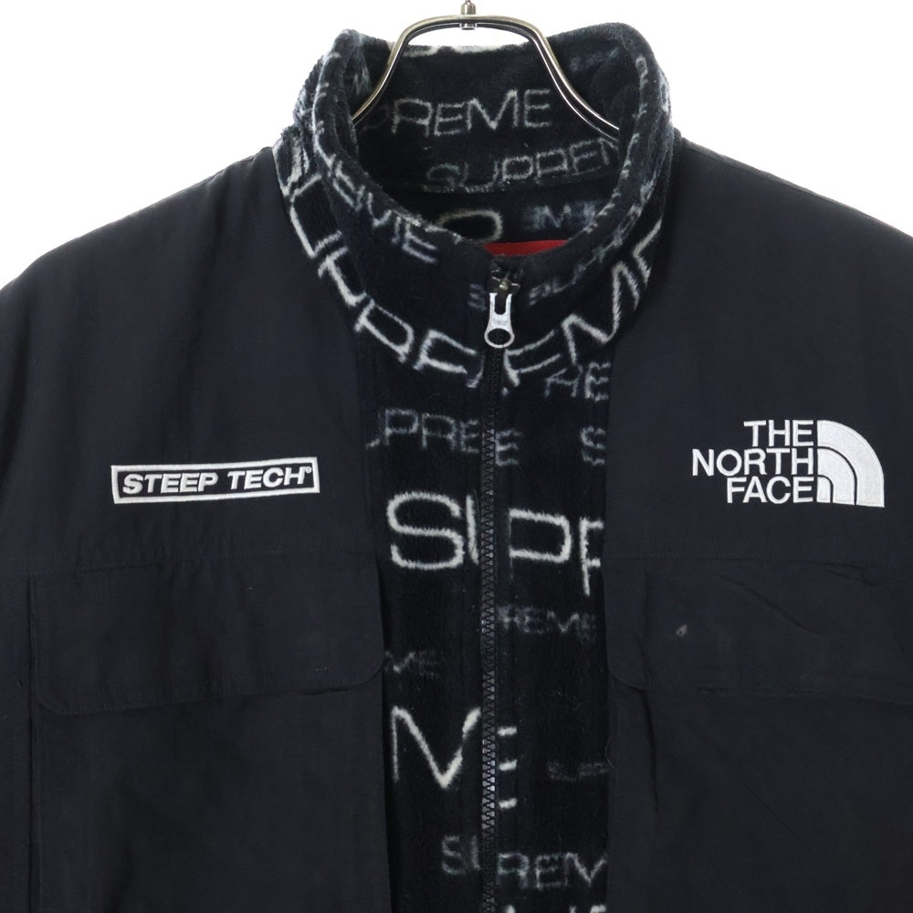 SUPREME(シュプリーム) 21AW ×THE NORTH FACE Steep Tech Fleece Jacket ザノース フェイス スティープテック フリースジャケット ブラック NA52101I