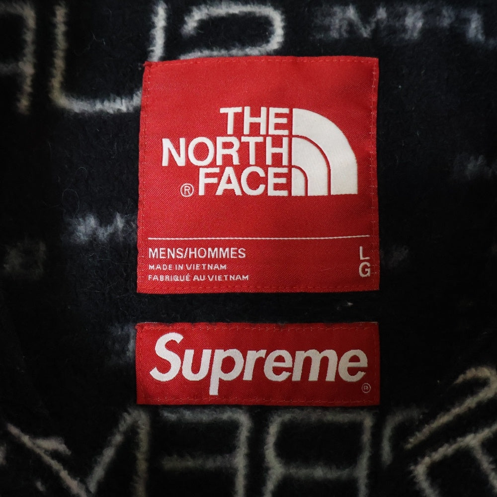 SUPREME(シュプリーム) 21AW ×THE NORTH FACE Steep Tech Fleece Jacket ザノース フェイス スティープテック フリースジャケット ブラック NA52101I