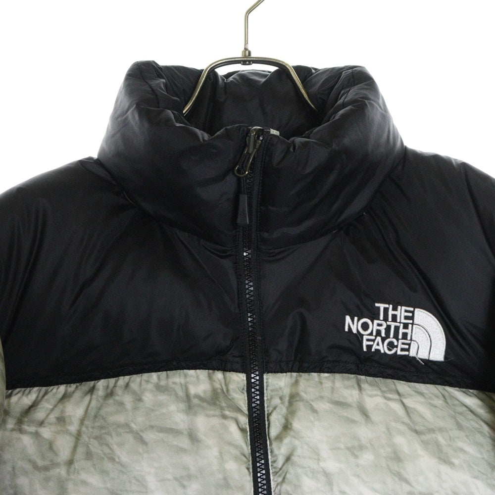SUPREME(シュプリーム) 19AW ×THE NORTH FACE Paper Print Nuptse Jacket ND91806I ザ ノースフェイス ペーパープリント ヌプシ ナイロン ダウンジャケット ブラック/グレー