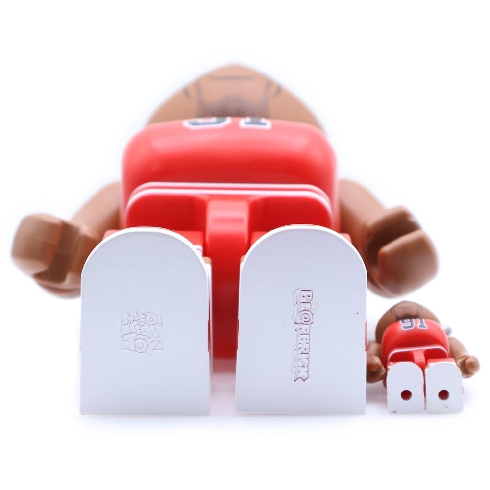 BE@RBRICK(ベアブリック) BE@RBRICK Dennis Rodman Chicago Bulls 100%&400% ベアブリック デニス ロッドマン シカゴ ブルズ 人形 フィギュア ブラウン/レッド