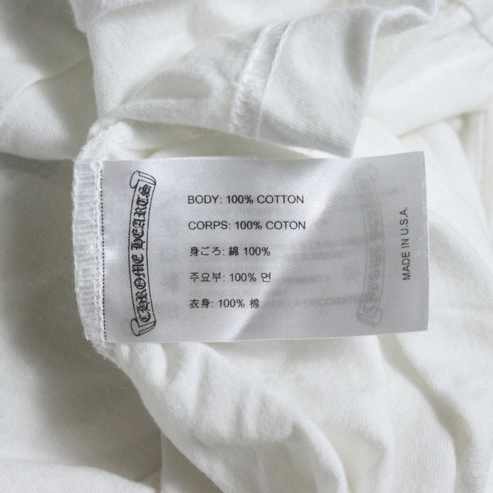 CHROME HEARTS(クロムハーツ) BACK CEMETERY CROSS TEE バックセメタリークロス 半袖Tシャツ カットソー ホワイト