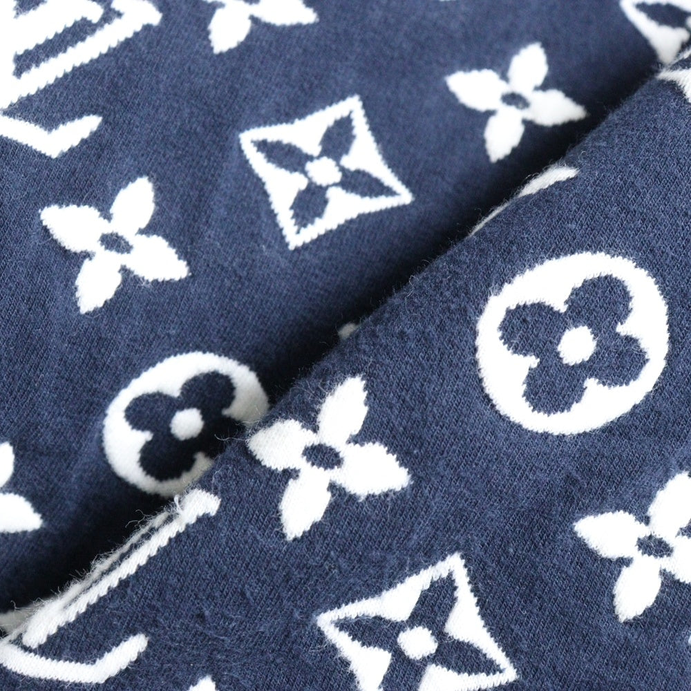 LOUIS VUITTON(ルイヴィトン) 21SS モノグラム総柄 クルーネックスウェット ネイビー RM211Q TCJ HIY53W