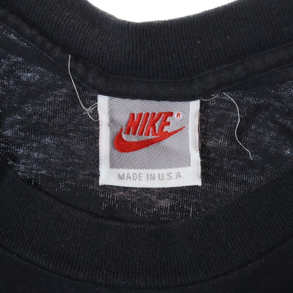 NIKE(ナイキ) 90S 銀タグ フロントバックプリント 半袖Tシャツカットソー ブラック