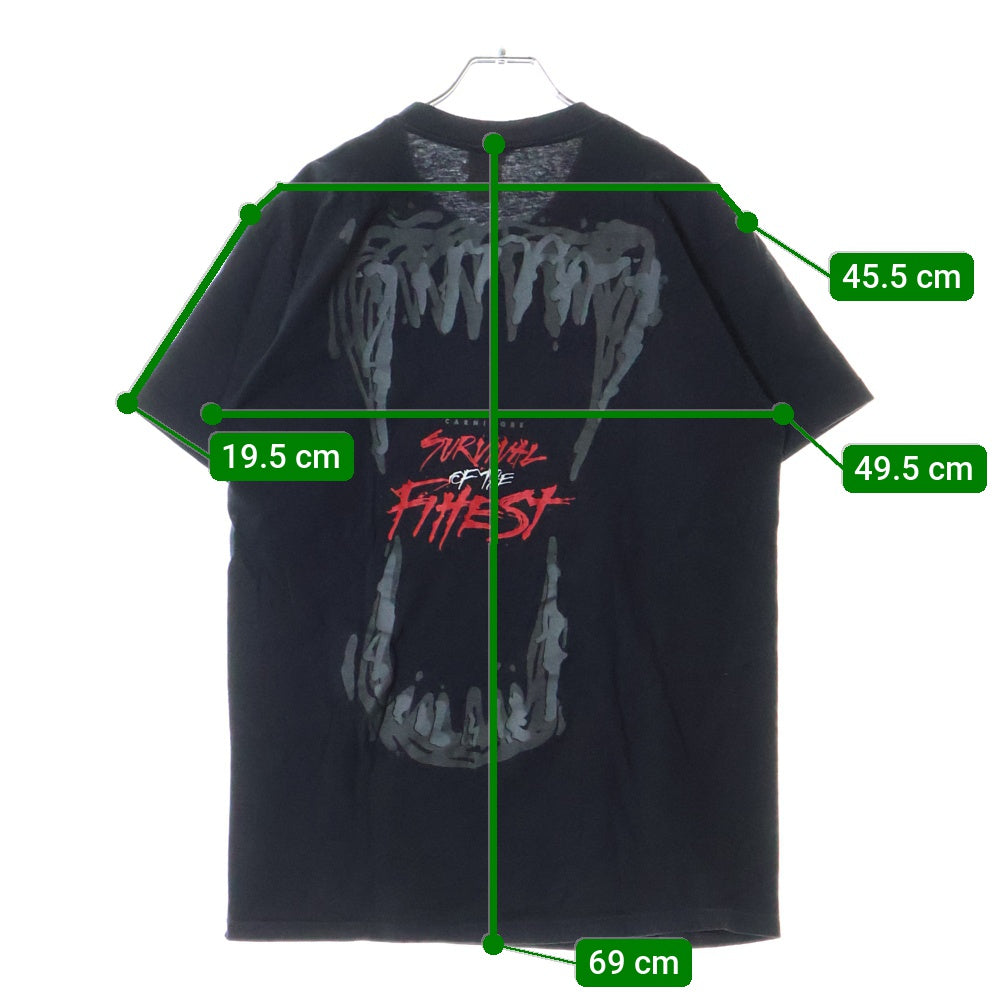 NIKE(ナイキ) 90S 銀タグ フロントバックプリント 半袖Tシャツカットソー ブラック