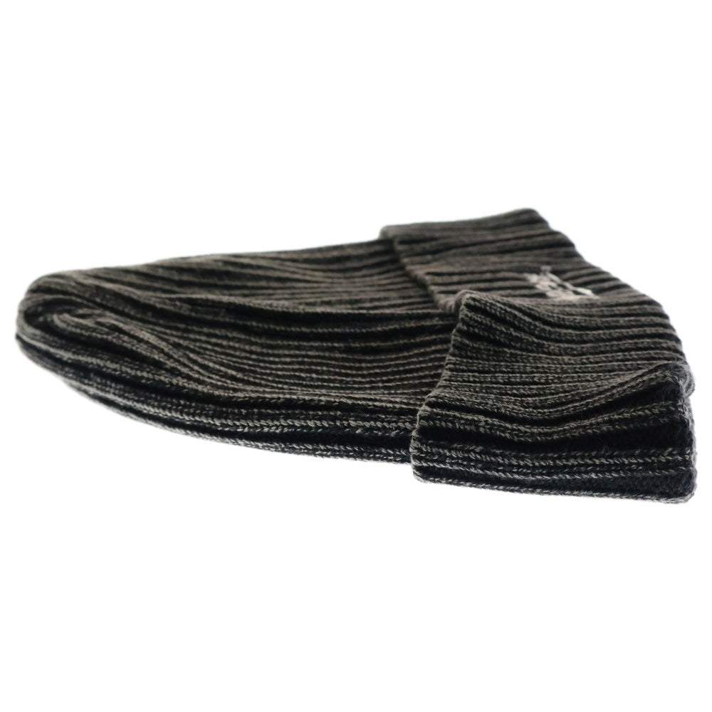 SUPREME(シュプリーム) 21SS Bleached Rib Beanie ロゴ刺繍 ブリーチドリブ ビーニー 帽子 ブラック