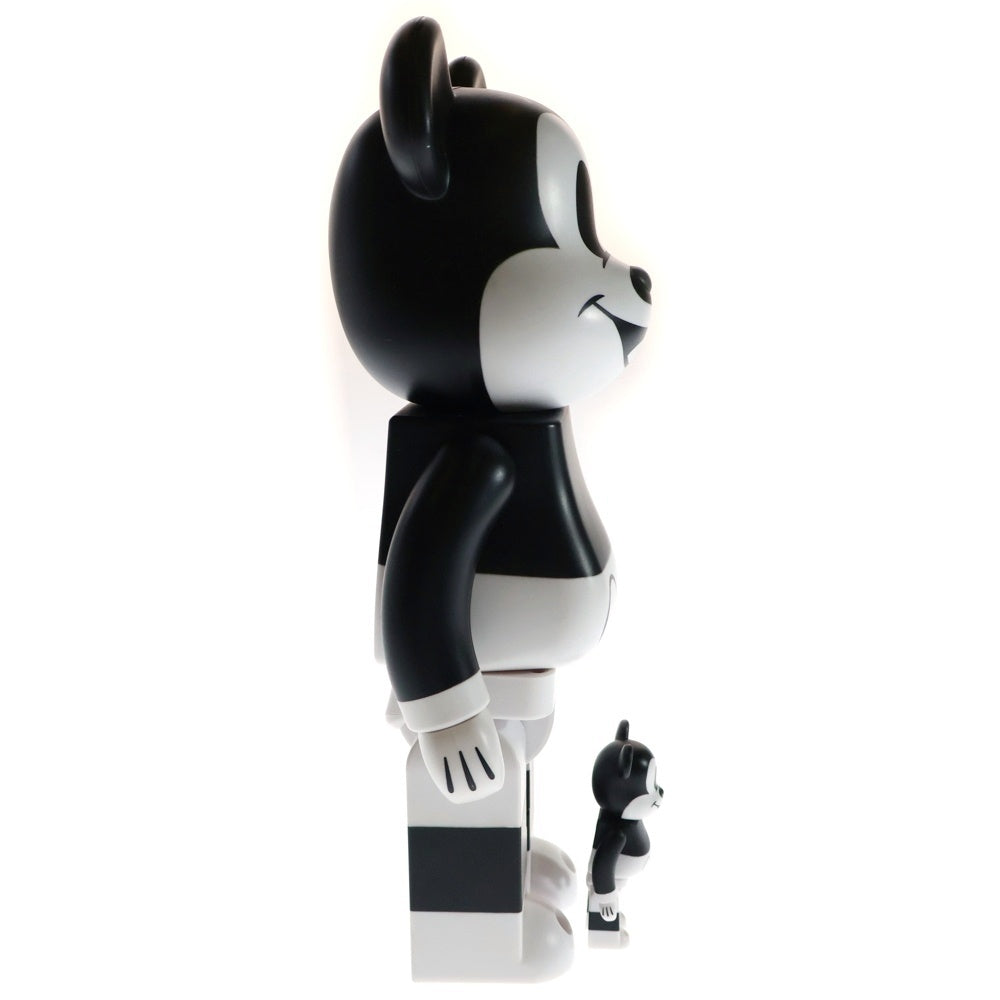 MEDICOM TOY(メディコムトイ) BE@RBRICK MICKEY MOUSE BLACK&WHITE ver 400%/100% ベアブリック ミッキー マウス ディズニー フィギュア 人形 ブラック/ホワイト