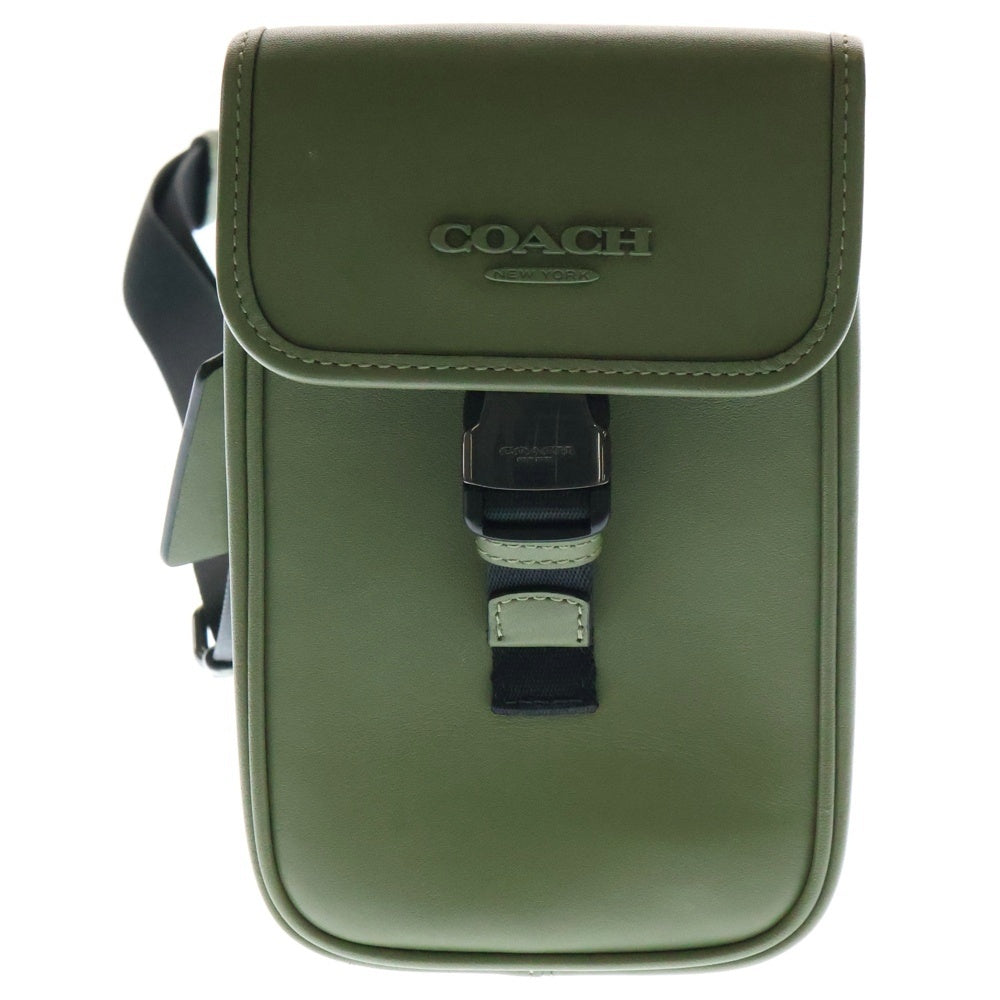 COACH(コーチ) レザー ショルダーバック CT886QBMGR カーキ