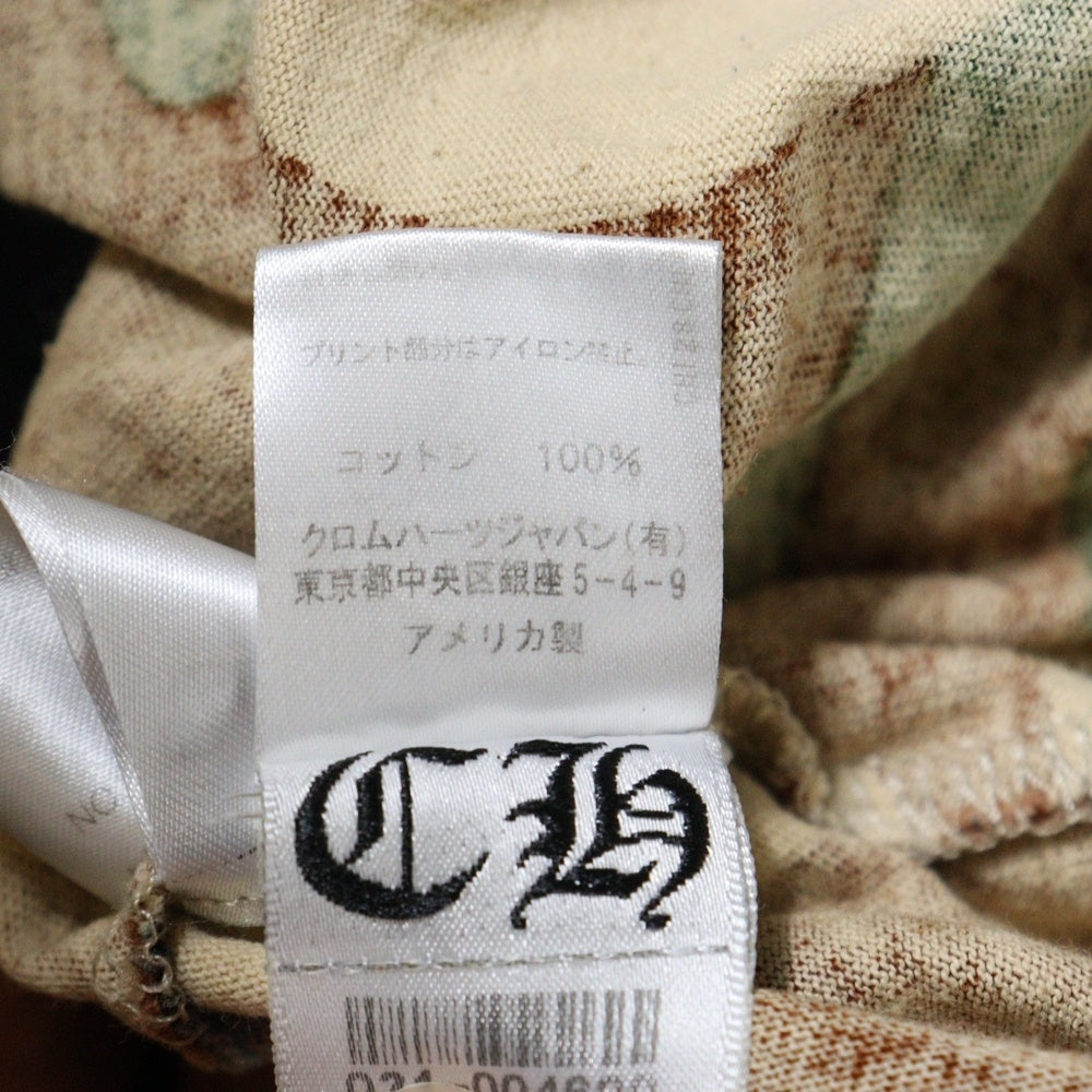 CHROME HEARTS(クロムハーツ) ×MATTY BOY PPO CAUTION T-SHRT マッティボーイ プロコーション 迷彩柄 両面プリントTシャツ 半袖クルーネックカットソー マルチカラー