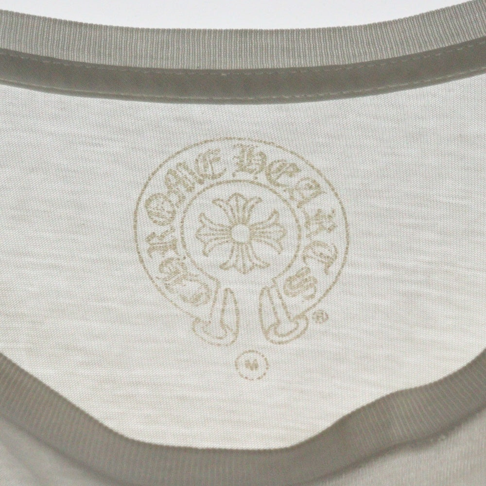CHROME HEARTS(クロムハーツ) Horseshoe Tee L/S バックホースシュー アームフローラル 長袖Tシャツ カットソー ホワイト