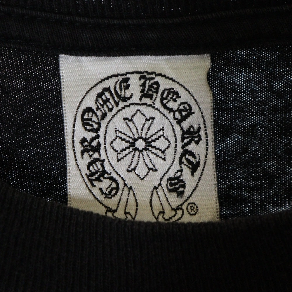 CHROME HEARTS(クロムハーツ) ×A BATHING APE BABY MILO TEE アベイジング エイプ コラボ フロント ホースシューロゴプリント クルーネック コットン 半袖Tシャツ カットソー ブラック