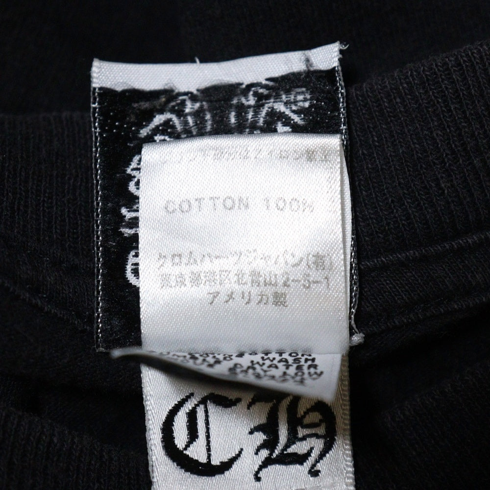 CHROME HEARTS(クロムハーツ) ×A BATHING APE BABY MILO TEE アベイジング エイプ コラボ フロント ホースシューロゴプリント クルーネック コットン 半袖Tシャツ カットソー ブラック