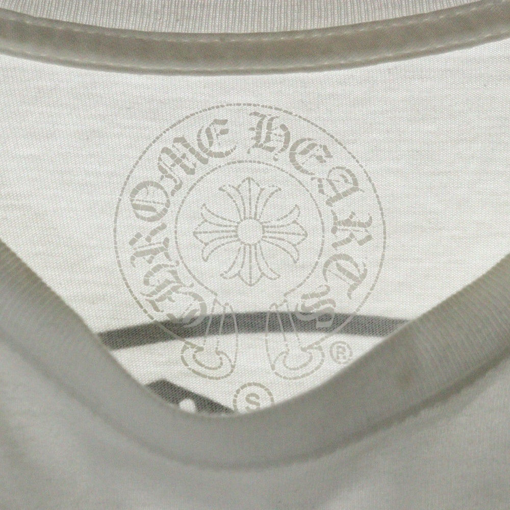 CHROME HEARTS(クロムハーツ) ロサンゼルス限定 FUCK YOU ファックユー ホースシュー バッククロスロゴ 長袖Tシャツ ロンT ロングスリーブカットソー ホワイト