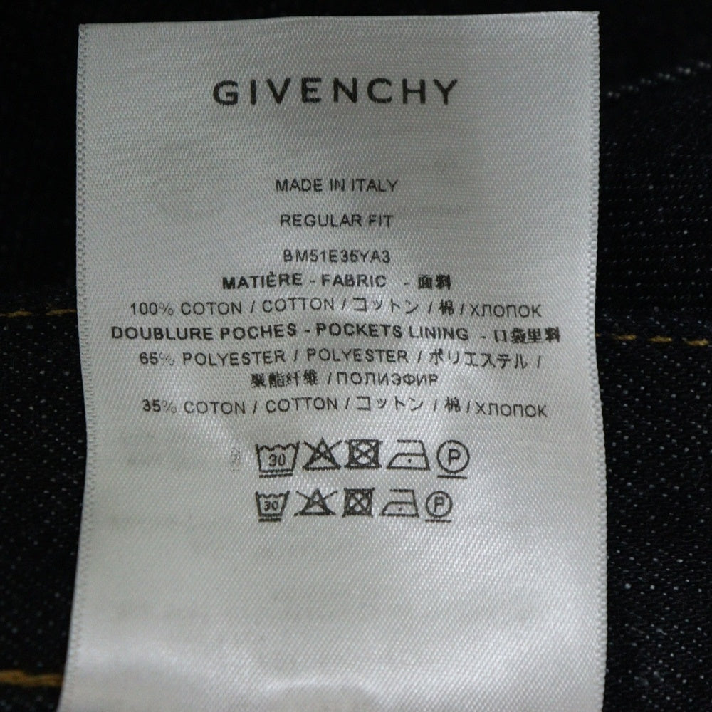 GIVENCHY(ジバンシィ) ワイドストレート デニムパンツ BM51E35YA3 インディゴ