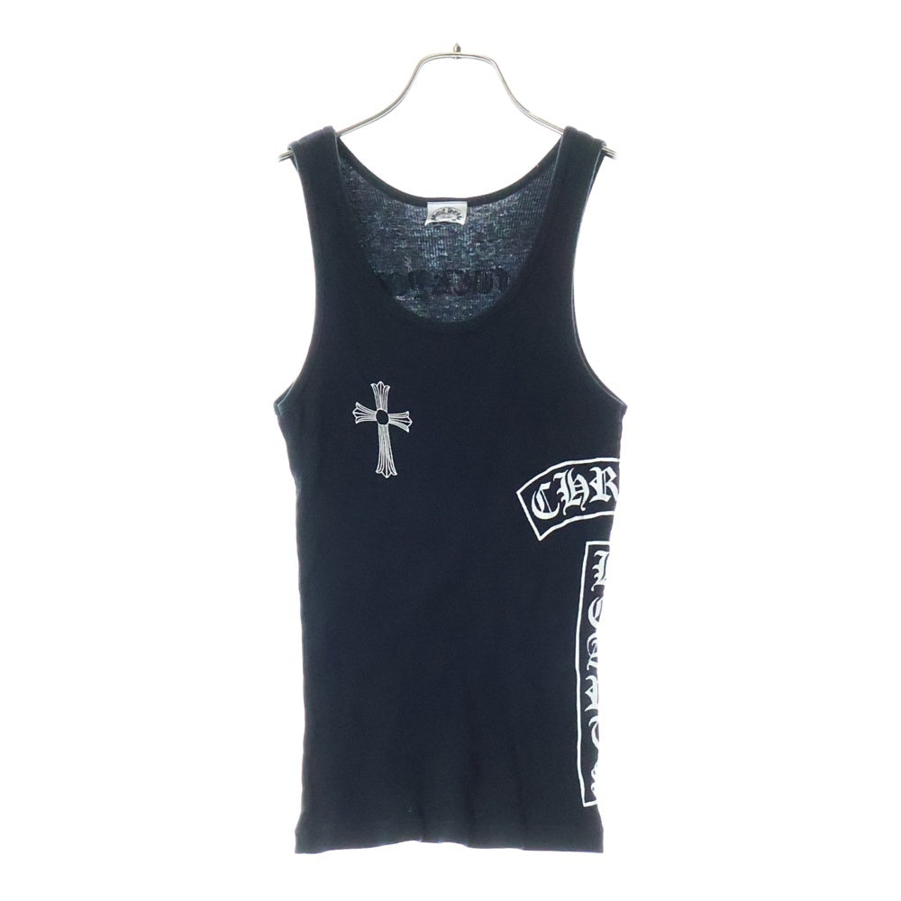 CHROME HEARTS(クロムハーツ) OLD FUCK YOU T BAR TANK TOP ファックユーTバープリント リブタンクトップ ノースリーブカットソー ブラック