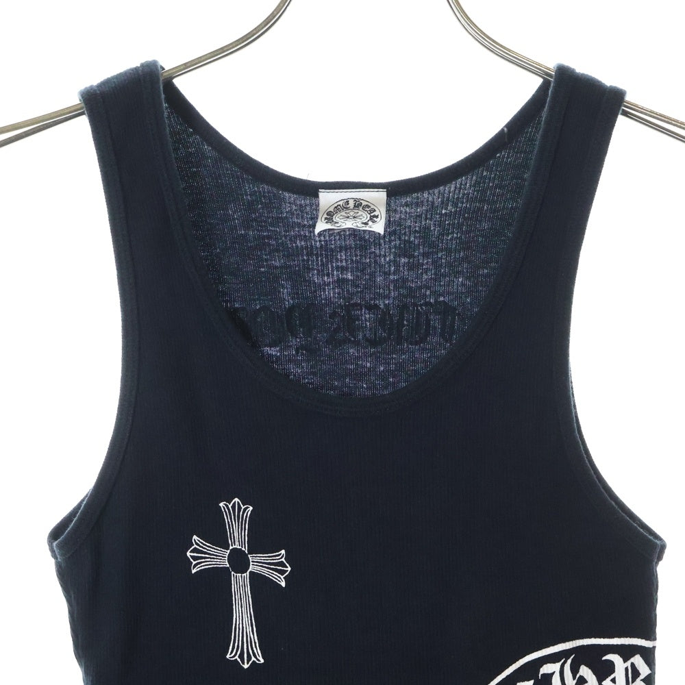 CHROME HEARTS(クロムハーツ) OLD FUCK YOU T BAR TANK TOP ファックユーTバープリント リブタンクトップ ノースリーブカットソー ブラック