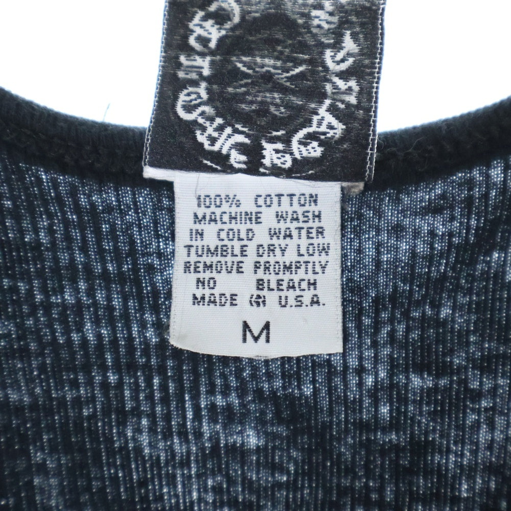 CHROME HEARTS(クロムハーツ) OLD FUCK YOU T BAR TANK TOP ファックユーTバープリント リブタンクトップ ノースリーブカットソー ブラック